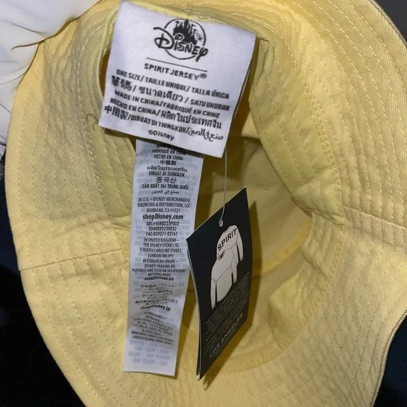 Disney Spirit Jersey Sunshine Yellow Bucket Hat – One Size - Picture 5 of 5